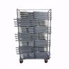 Blow Mold Folding Chair Cart with 28 Chairs