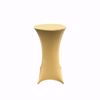 Champagne 24inch Spandex Cocktail Table Cover
