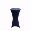 Navy Blue 24inch Spandex Cocktail Table Cover