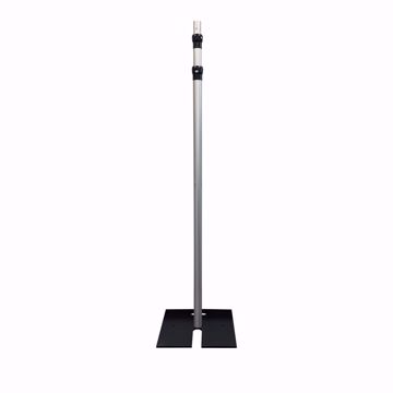 6ft to 14ft x 2" Diameter Telescoping Three-Piece Slip-Collar Upright-collapsed