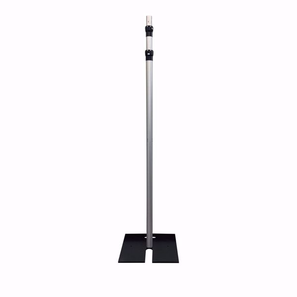 6ft to 14ft x 2" Diameter Telescoping Three-Piece Slip-Collar Upright-collapsed