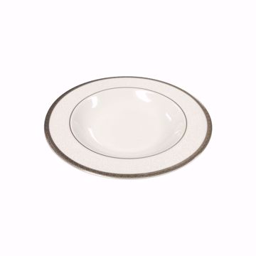 Royal Platinum Rim Soup Plate